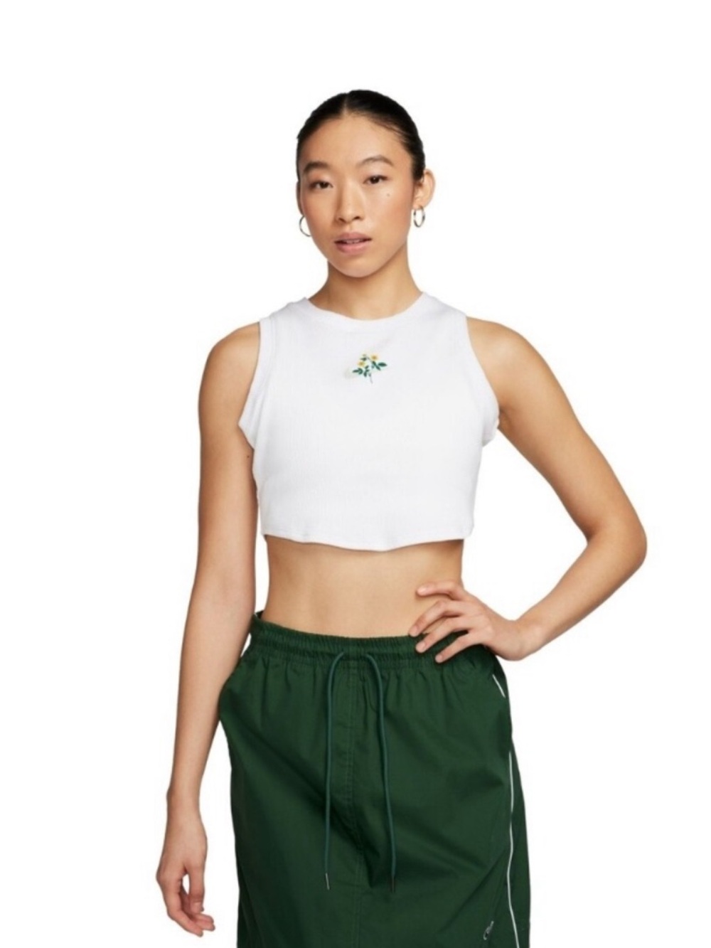 🆕 NIKE | Women's Sportswear Chill Knit Tight Cropped Mini-Rib Tank Top